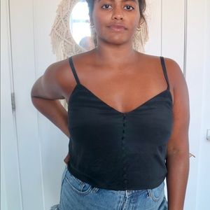 Madewell button down silk cami